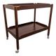 Rosewood serving table on wheels by Opal Möbel from the 60s/70s