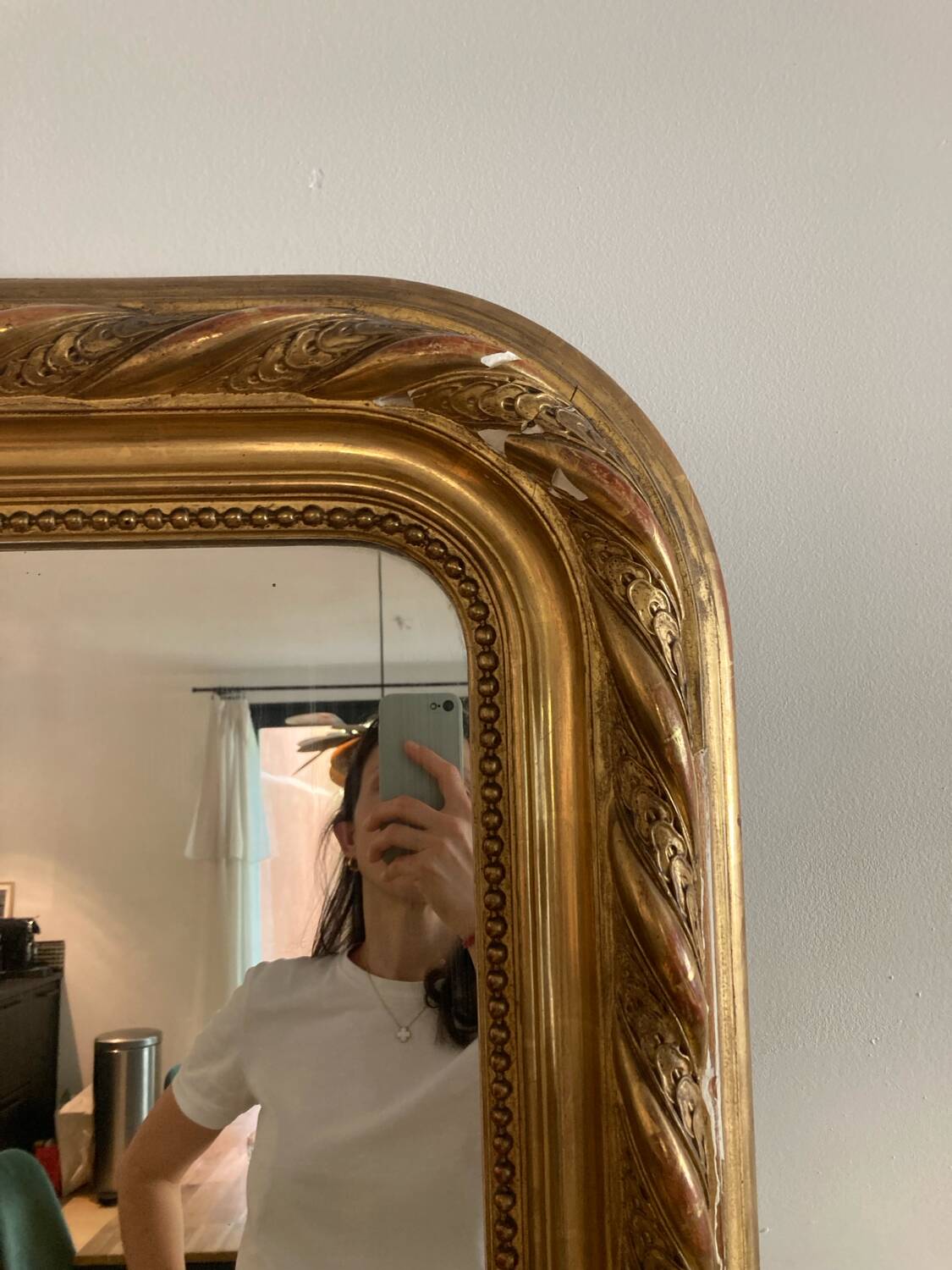 Large antique mirror