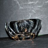 Daum crystal ashtray signed design modernist 1950-1960