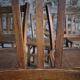 Set of 6 vintage French bistro chairs – Beech, 1950s