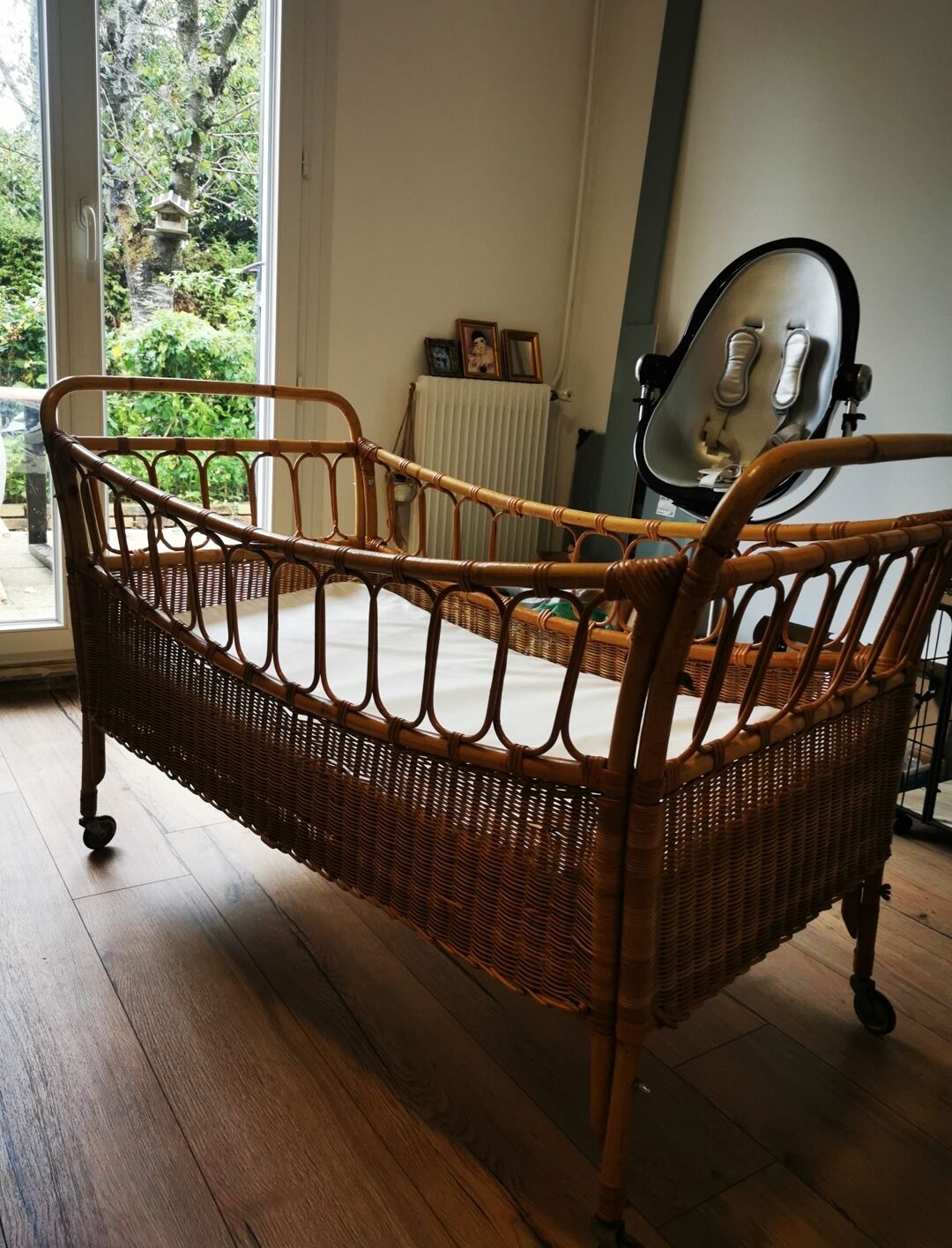 Lit Bebe Rotin Plus Matelas Selency