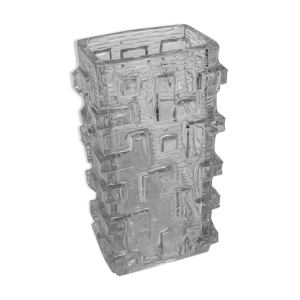 vase en cristal moulé