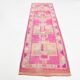 Tapis de couloir oriental vintage persan rose et beige 3x10, 87x302 cm