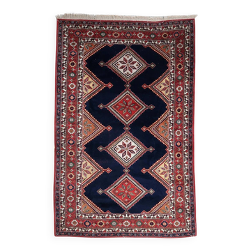 Tapis persan Afshar vintage fait main, 198 cm x 302 cm, années 1950