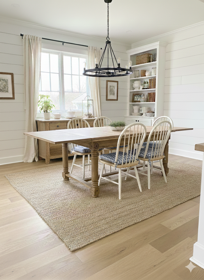 Farmhouse wooden table