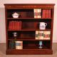 open mahogany library with inlays - 19th century