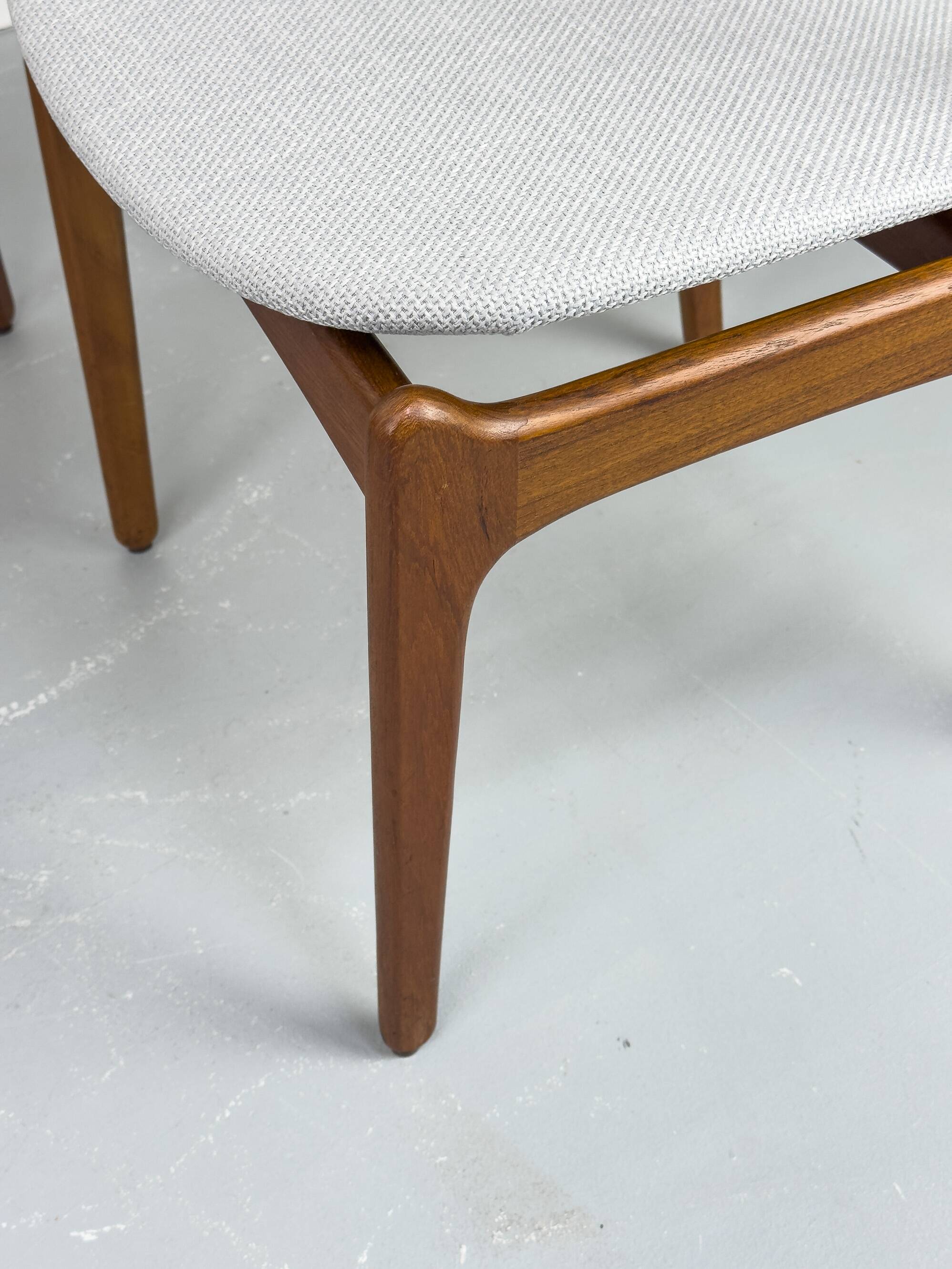 Danish Teak Dining Chairs by Erik Buch for OD Møbler, 1960s, Set of 4