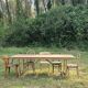 Table guinguette en boiss massif