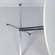 Round model 3696 coffee table by Gispen, 1970s – white melamine top and chrome base
