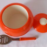 Vintage 70s orange ice bucket