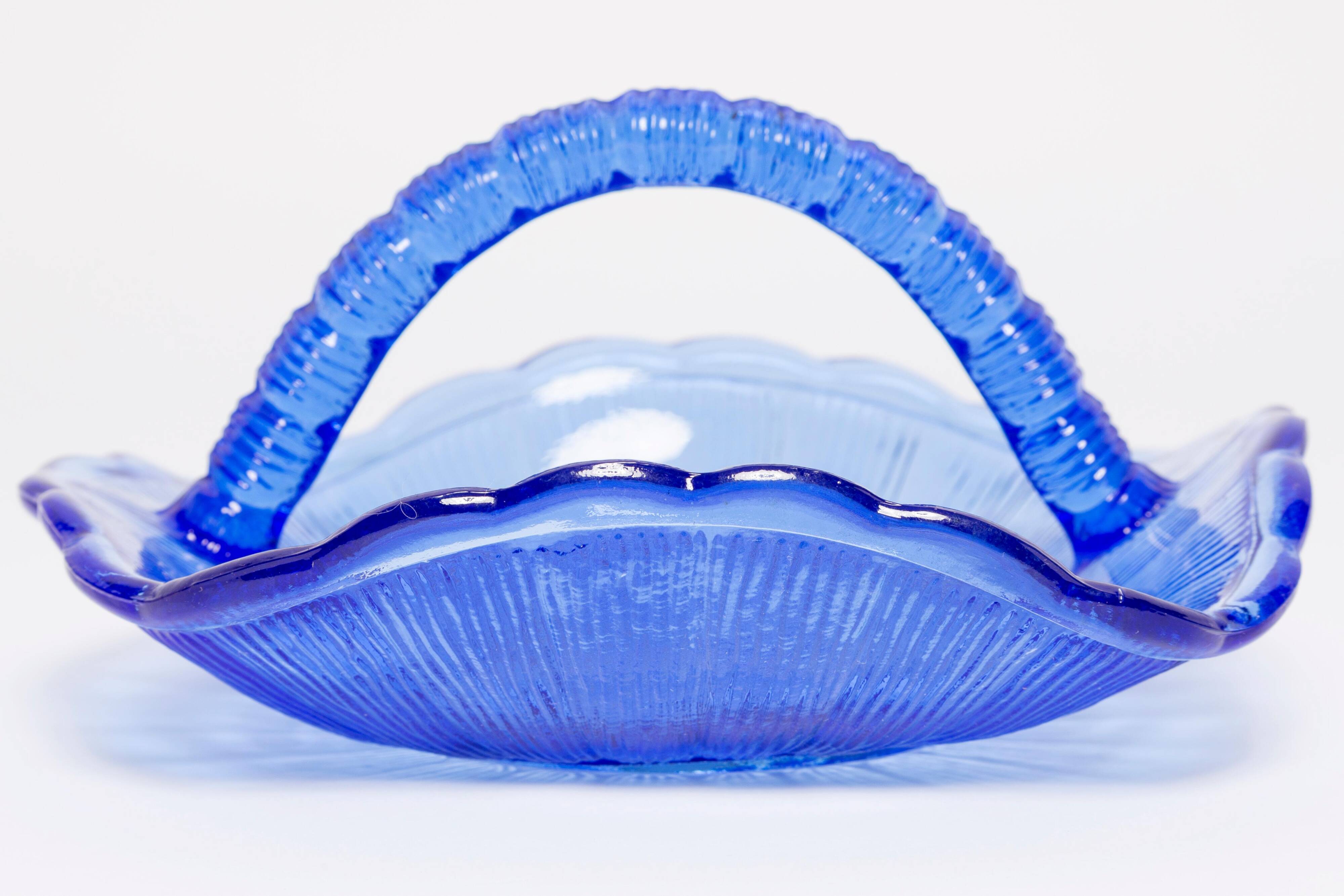 Vintage Blue Decorative Glass Bowl, Drost, Europe, 1960s