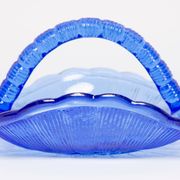 Vintage Blue Decorative Glass Bowl, Drost, Europe, 1960s