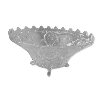 Transparent glass fruit cup