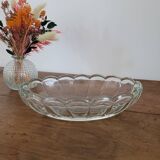 Scalloped glass dish