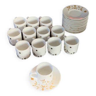 White porcelain coffee set Lafayette Home