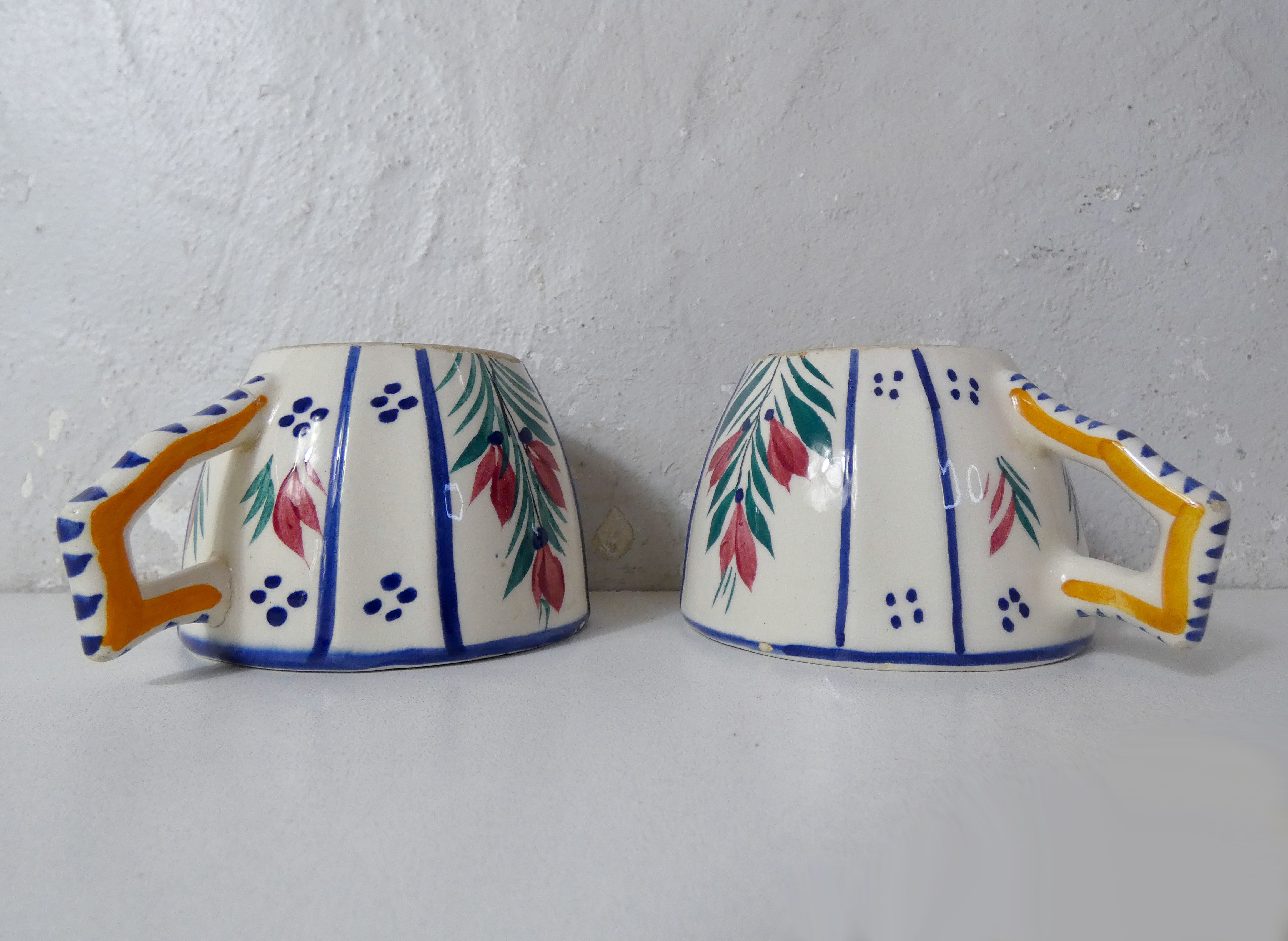 HB Quimper 2 cups and saucers