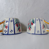 HB Quimper 2 cups and saucers