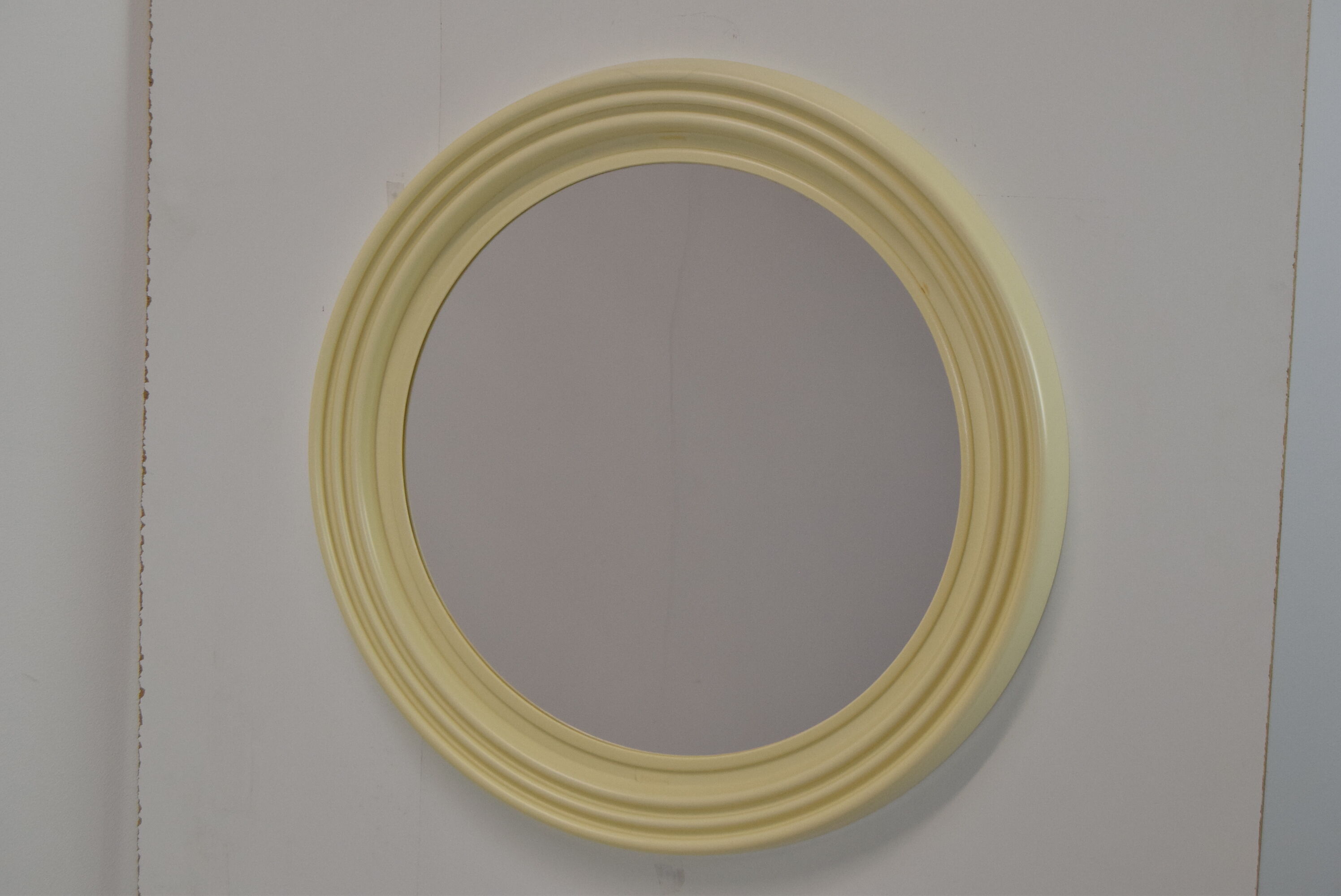 Mid-century wall round mirror,1960's.