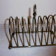 Silver metal toast dispenser