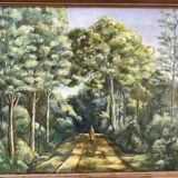 Signed forest landscape