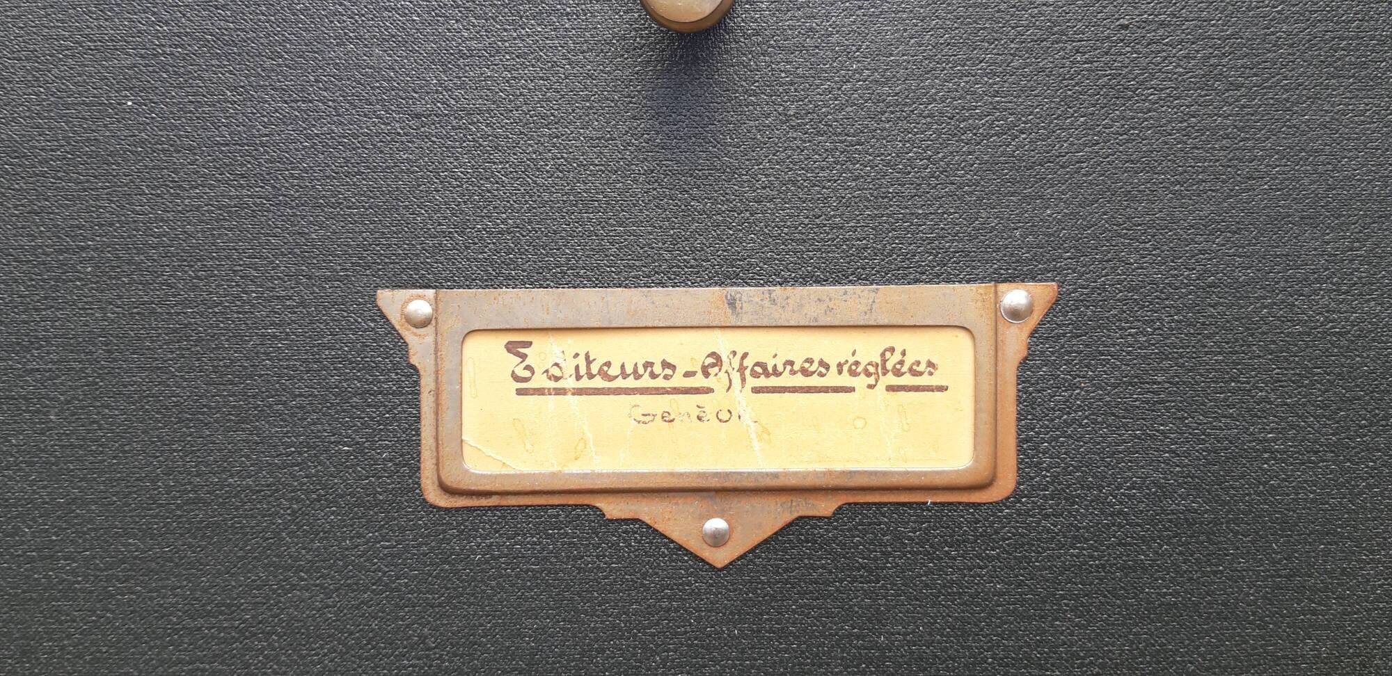 Furniture of trade bank commerce administration office notary cardboard 1930