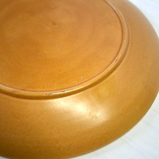 Brown ceramic oyster serving dish in good condition