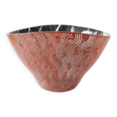 Kosta Boda ‘Tonga’ Glass Bowl by Monica Backström, Signed 1980s