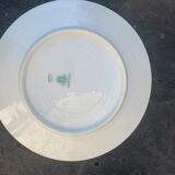 6 plates in limoges porcelain pattern old floral frieze