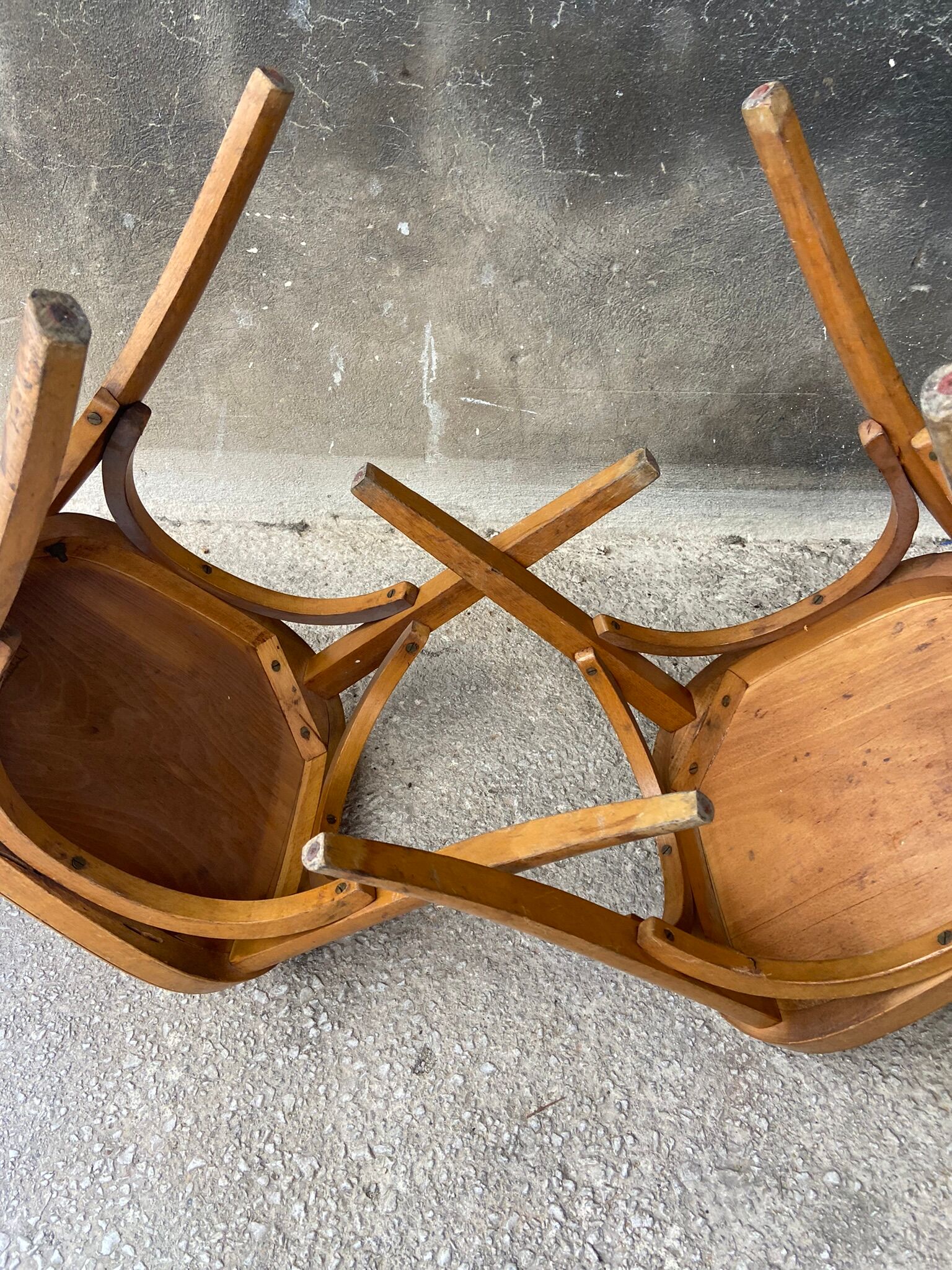 Pair of vintage bistro chairs