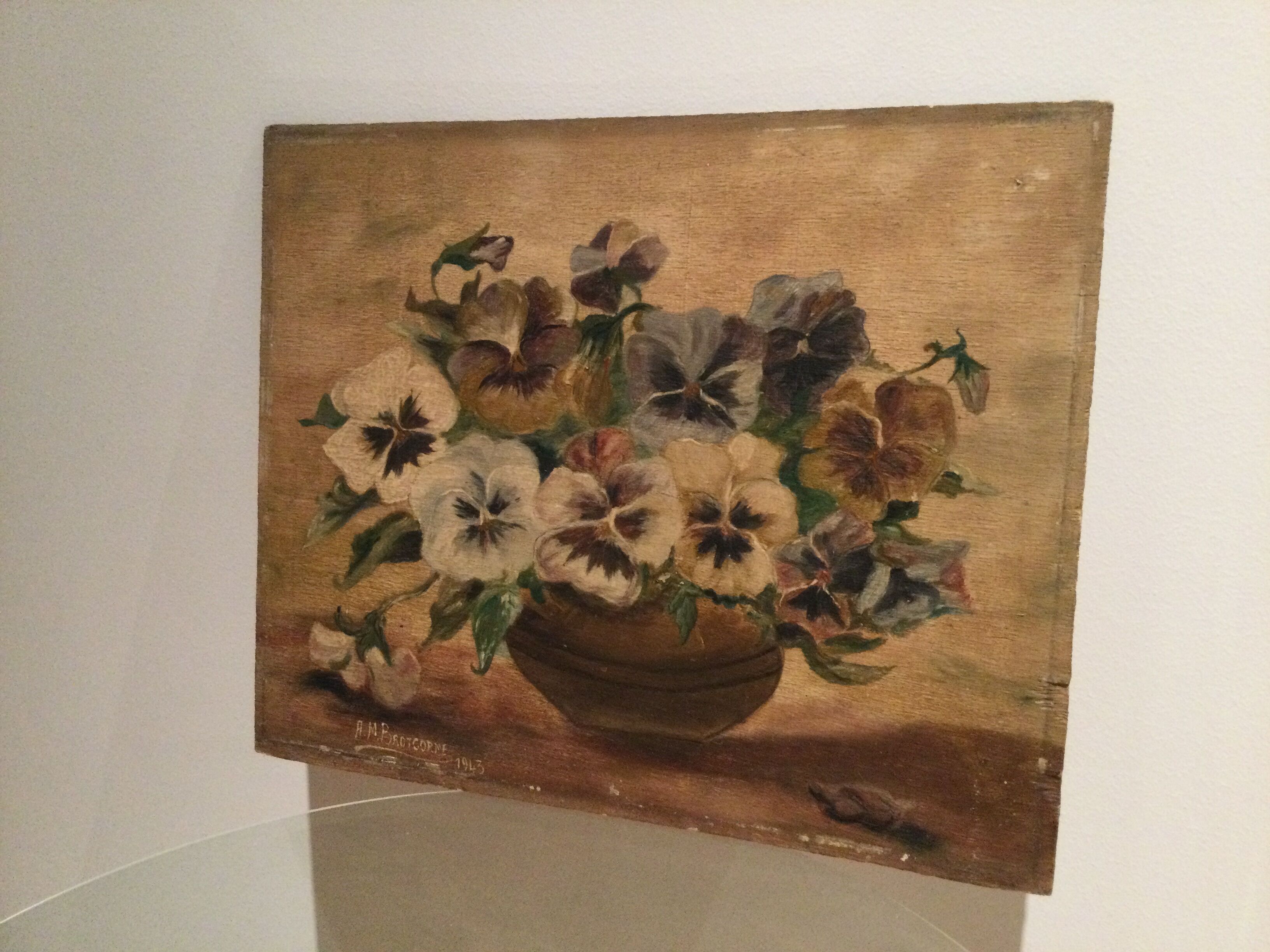 Tableau bouquet de pensées
