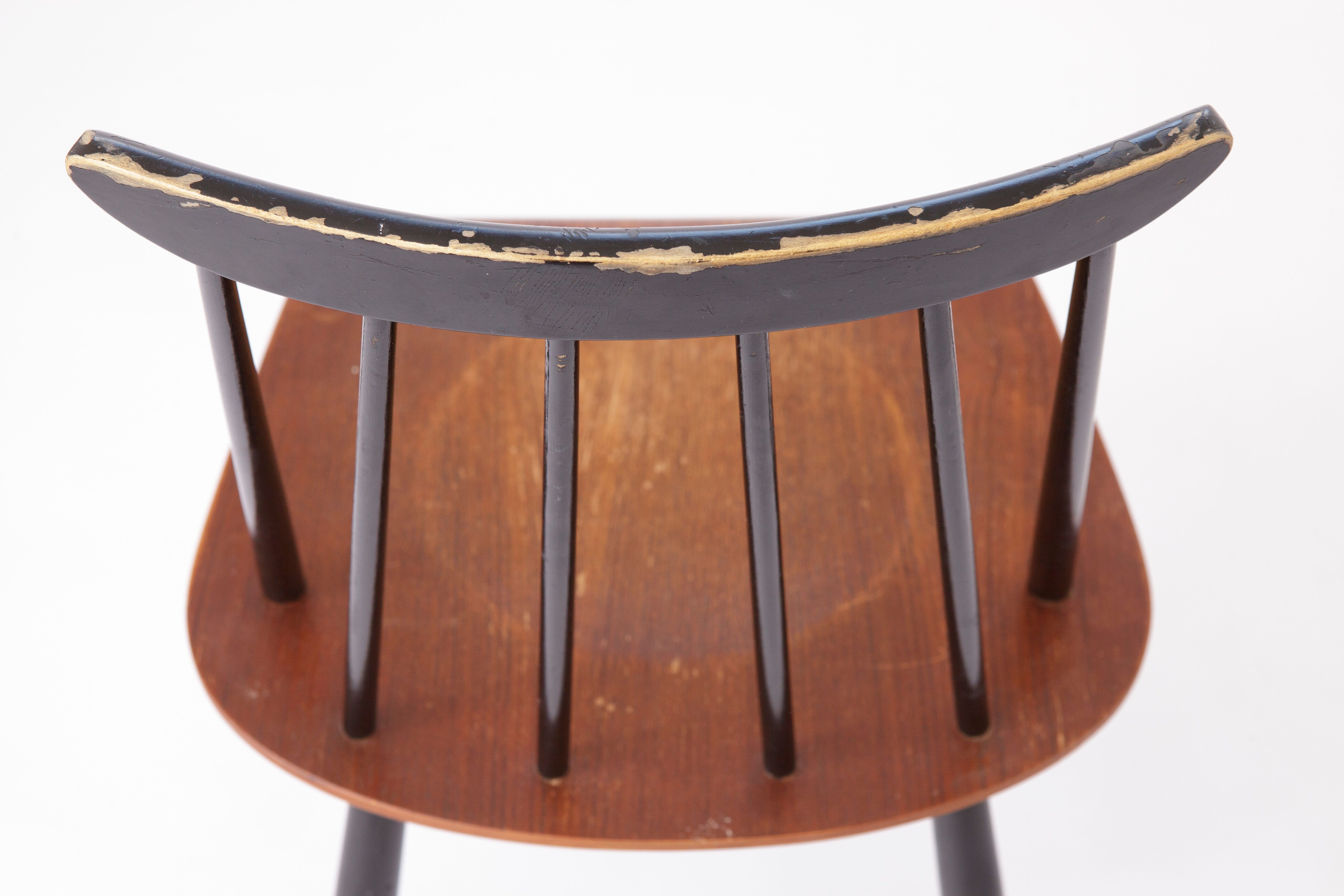 Pair vintage chairs ilmari tapiovaara for asko 1960s finland