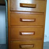 Bureau en bois et métal