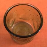 1970s (lot 2) 6 orangeade glasses Bubble and coloured glass