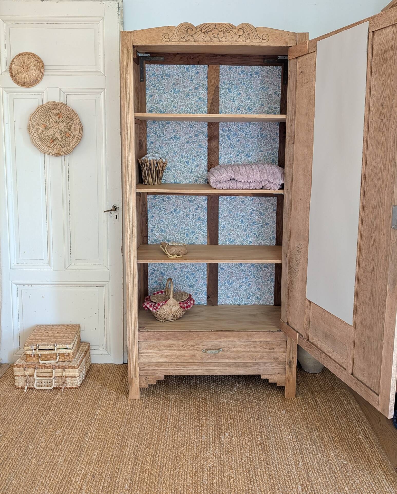 Parisian Art Deco wardrobe in oak