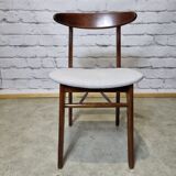Scandinavian dining chairs, set of 4, 1970's