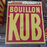 Duo of boxes Bouillon Kub metal 1950