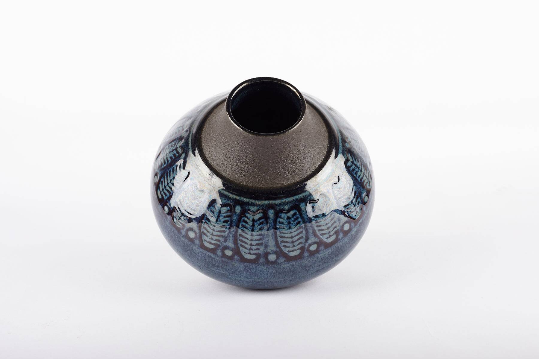 Set of two ceramic vases designed by Einar Johansen for Søholm Stentøj, Denmark 1960’s.