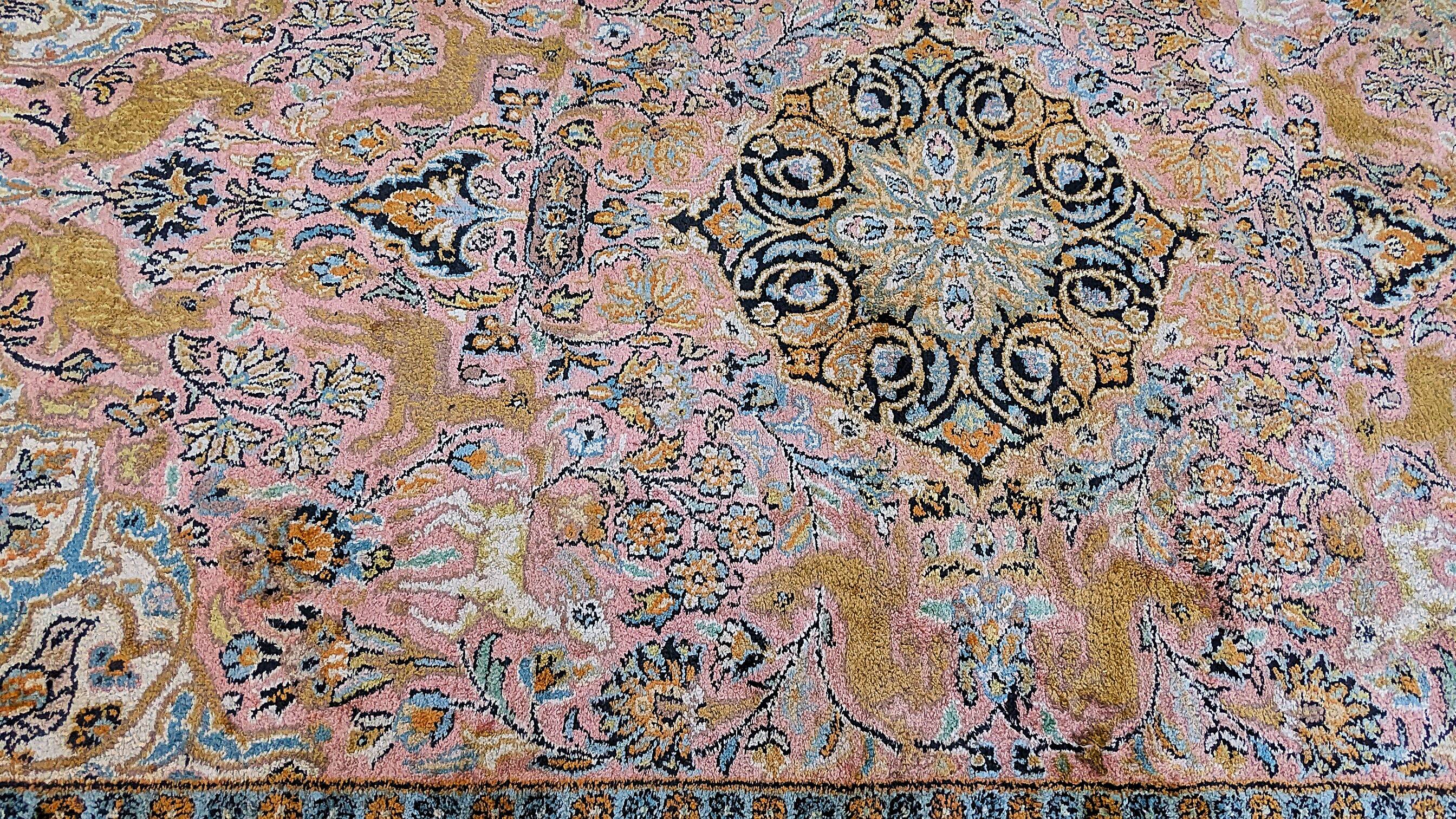 Handmade Silk Oriental Carpet 190 x 117 circa 1950