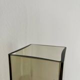 Rectangular Murano-style crystal vase
