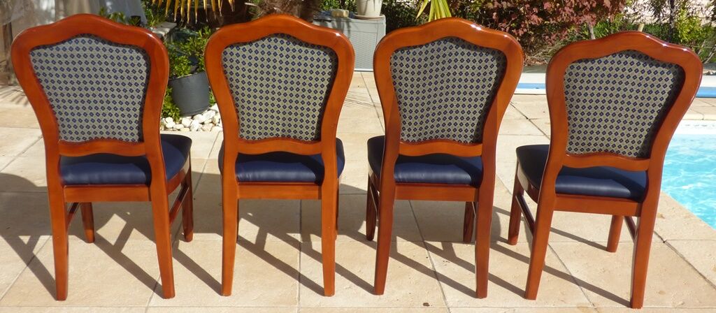 9 merisier solid wood style high chairs variegated