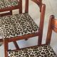 Set of 4 vintage hand-woven chairs
