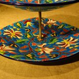 Servant silent emaux Longwy cake mignardises display