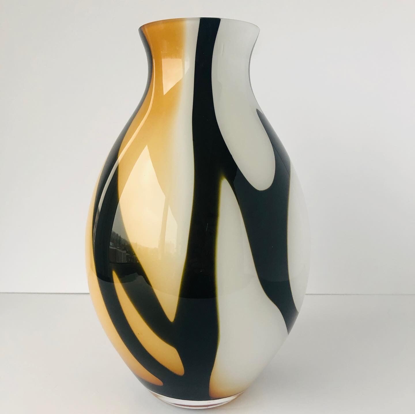 Contemporary blown glass vase