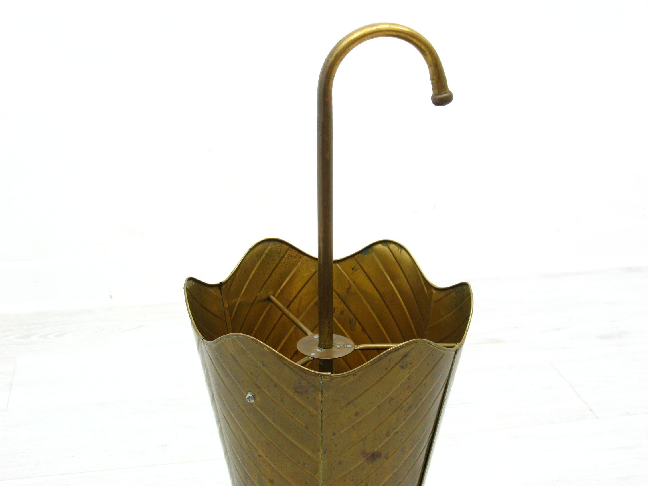 Vintage umbrella stand in metal, 1970s