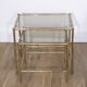Brass nesting tables "faux bamboo" 1970