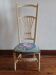 Nursing chair with iris pattern seat