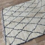 Handmade wool Berber rug 295 X 117 CM