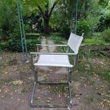 Pair of chrome armchairs, 1970