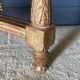 Console XVIII wooden gold louis xvi white marble flower falls