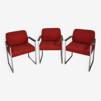 Ensemble de trois fauteuils des années 1970